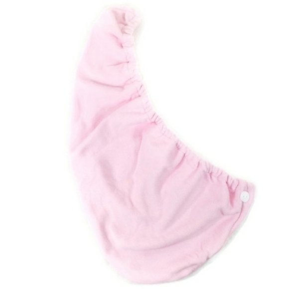 Goodness & Grace Spa Pink Absorbent Hair Drying Towel One Size Fits Most OSFM - Picture 3 of 6